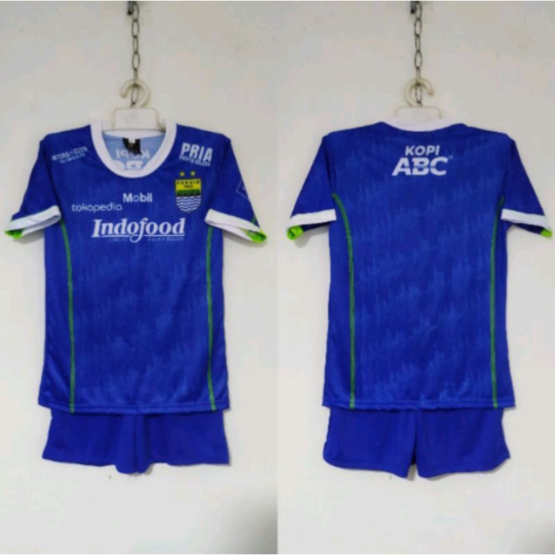 Jersey Kids Persib Bandung Home Baju Bola anak Persib Bandung Jersey Persib Bandung anak setelan Baj