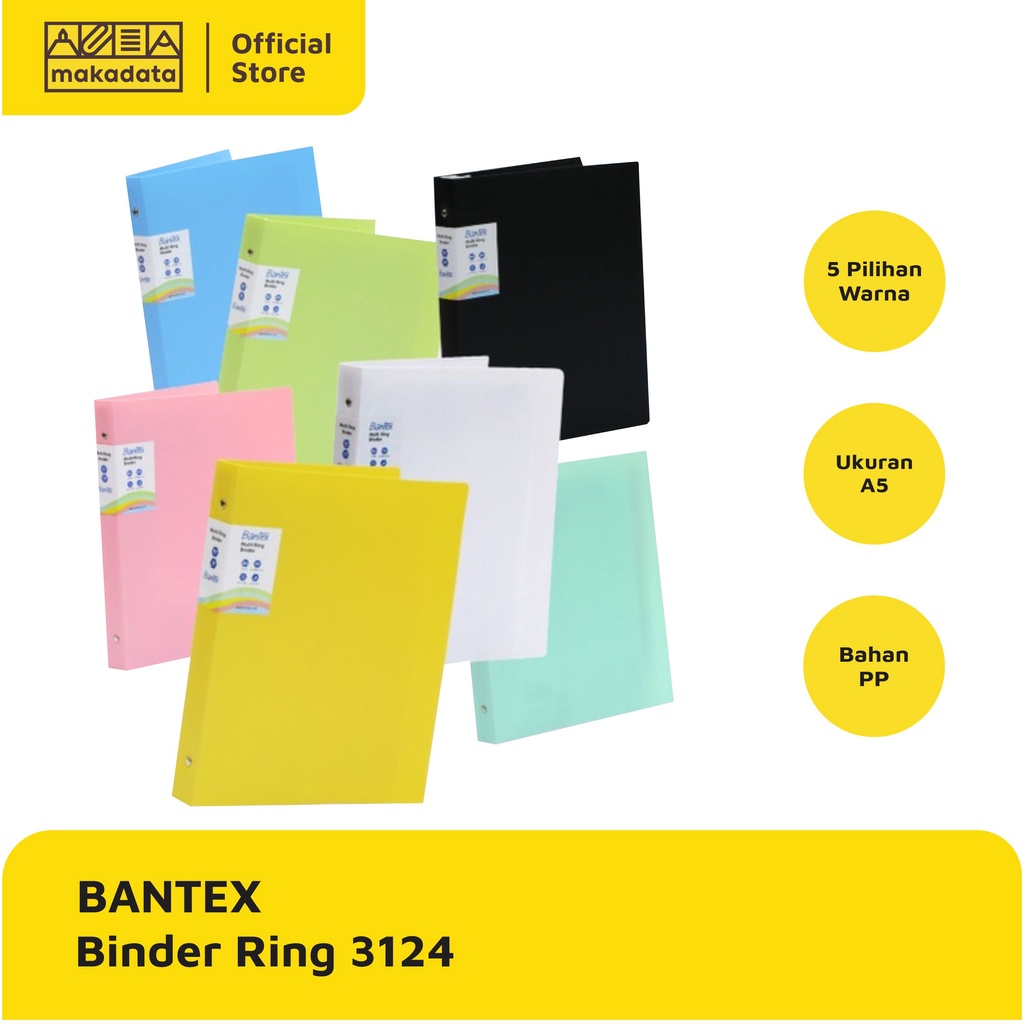 BUKU BINDER NOTE A5 BANTEX 3124 (1 PCS) MURAH