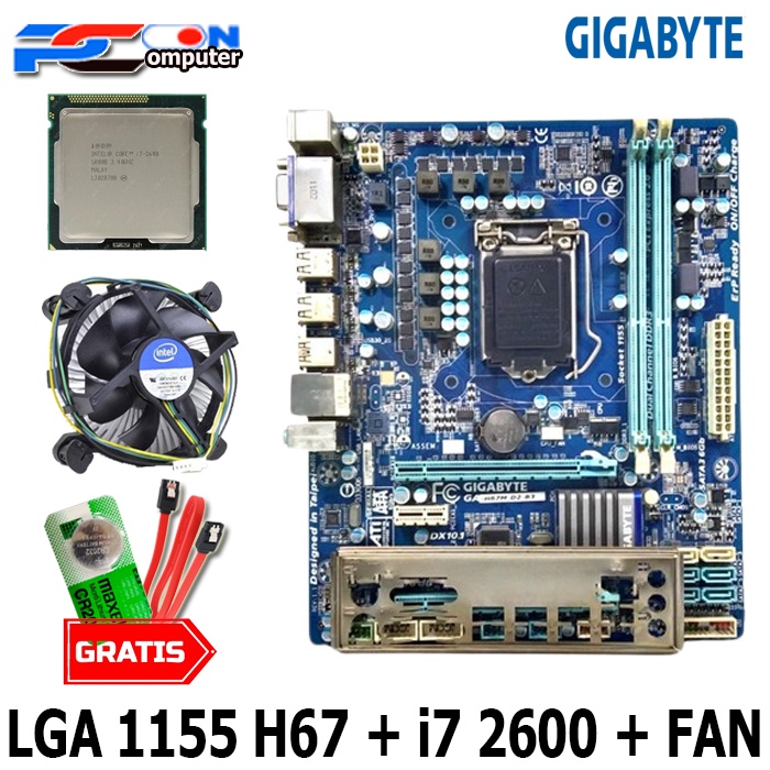 Mainboard Mobo Motherboard LGA 1155 H67 GEN3 IVYBRIDGE ONBOARD