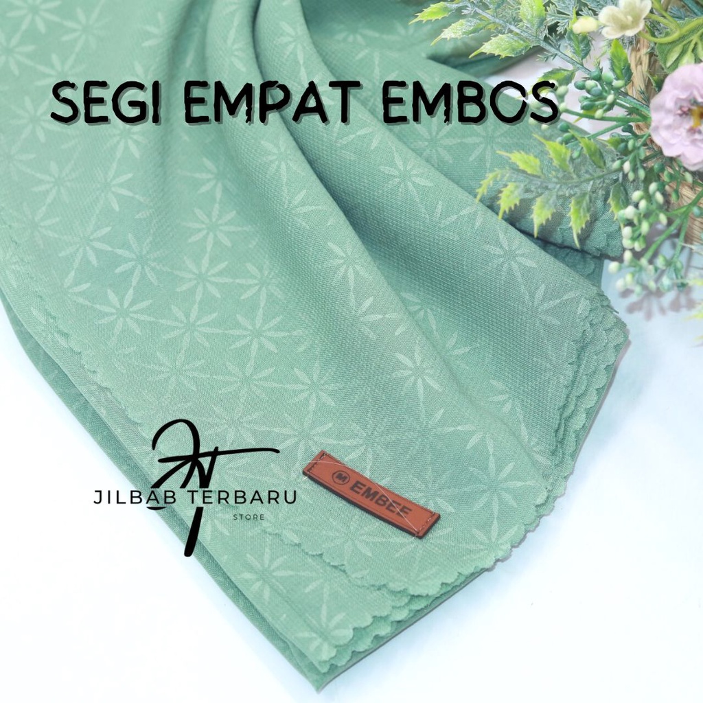 JILBAB SEGIEMPAT EMBOS / HIJAB EMBOS BINTANG / SEGI EMPAT EMBOS LASERCUT / JILBAB SEGI4 EMBOS KERUDUNG SEGI EMPAT  HIJAB TERBARU