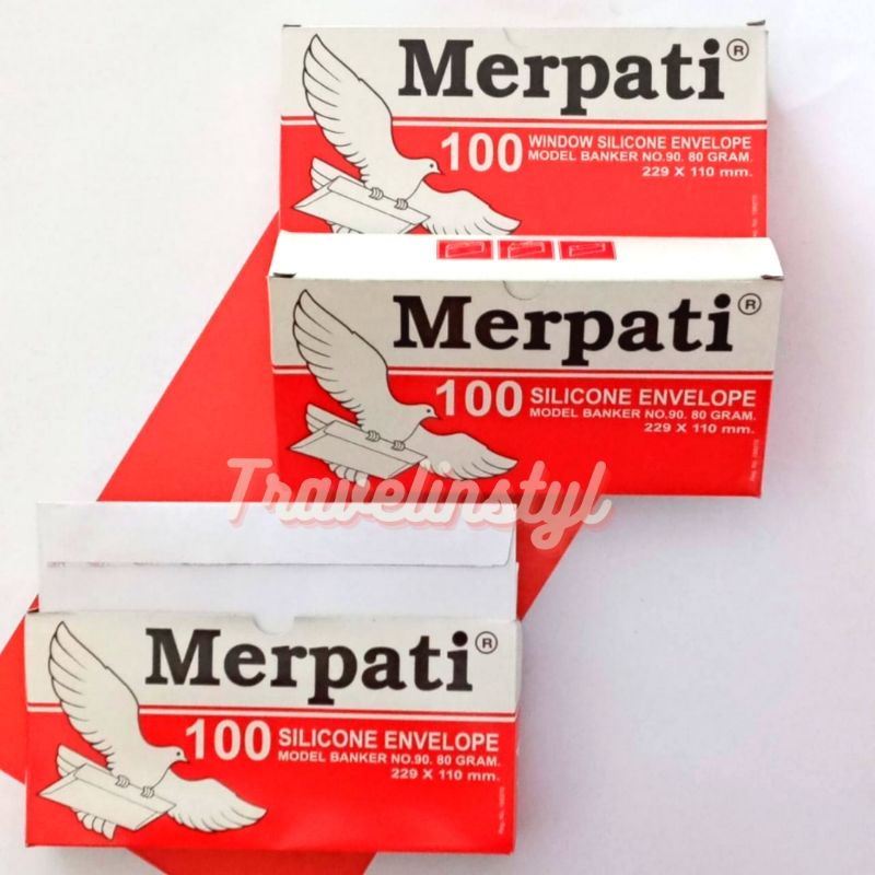 

Amplop Merpati Silicone Besar no.90 (229x110mm) isi 100 lembar