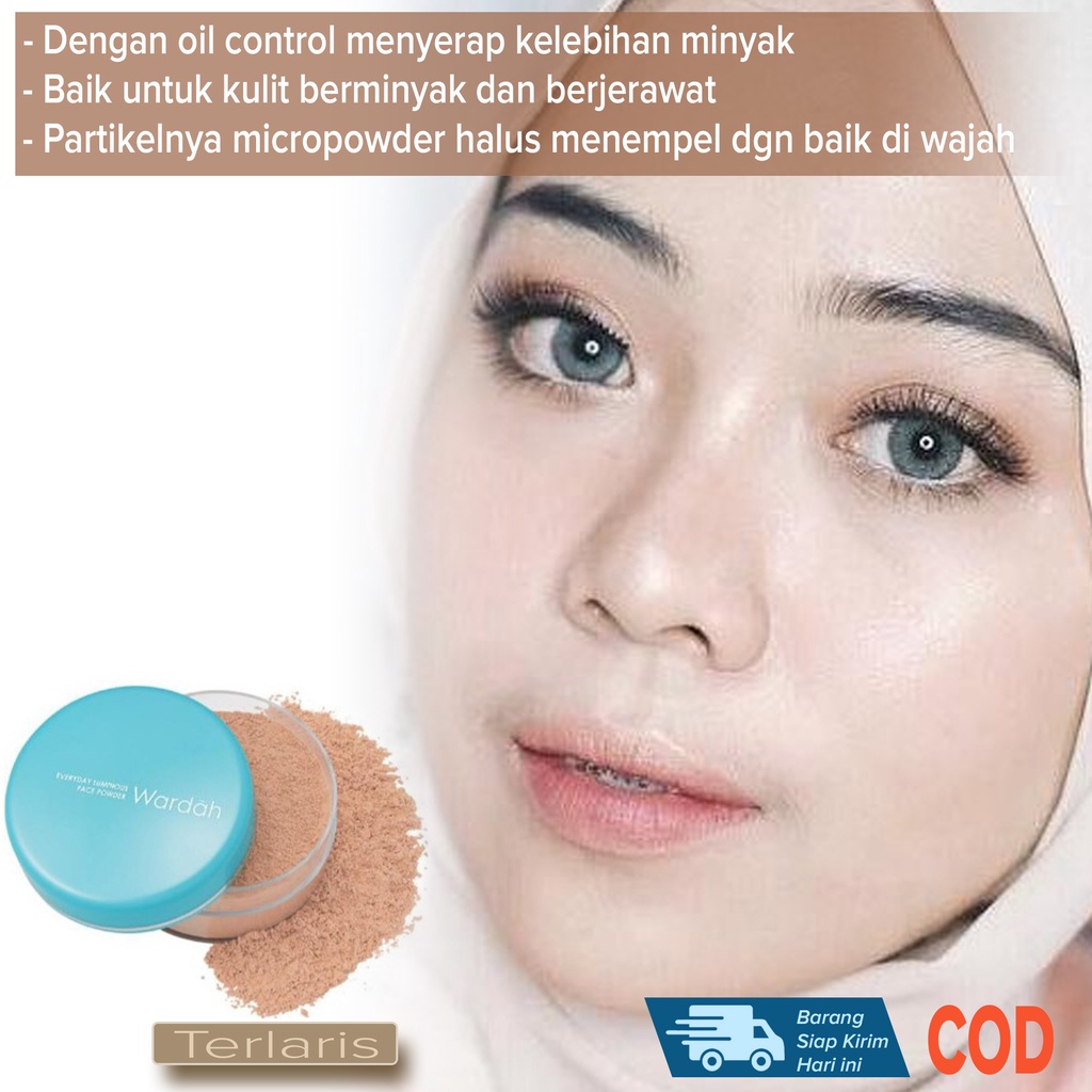 Bedak Wajah Pemutih Pencerah Pelembut Penghalus Penyamar Mata Panda Garis Halus Flek Bintik Hitam Be