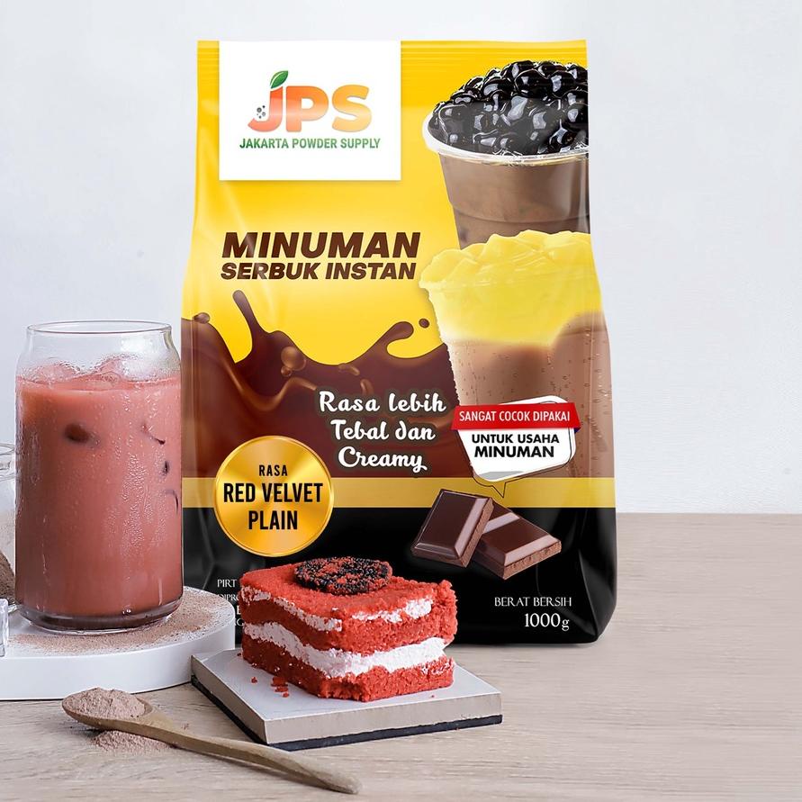 

Grosiran Murah Powder Drink JPS Bubuk Minuman Rasa RED VELVET PLAIN 1Kg !!