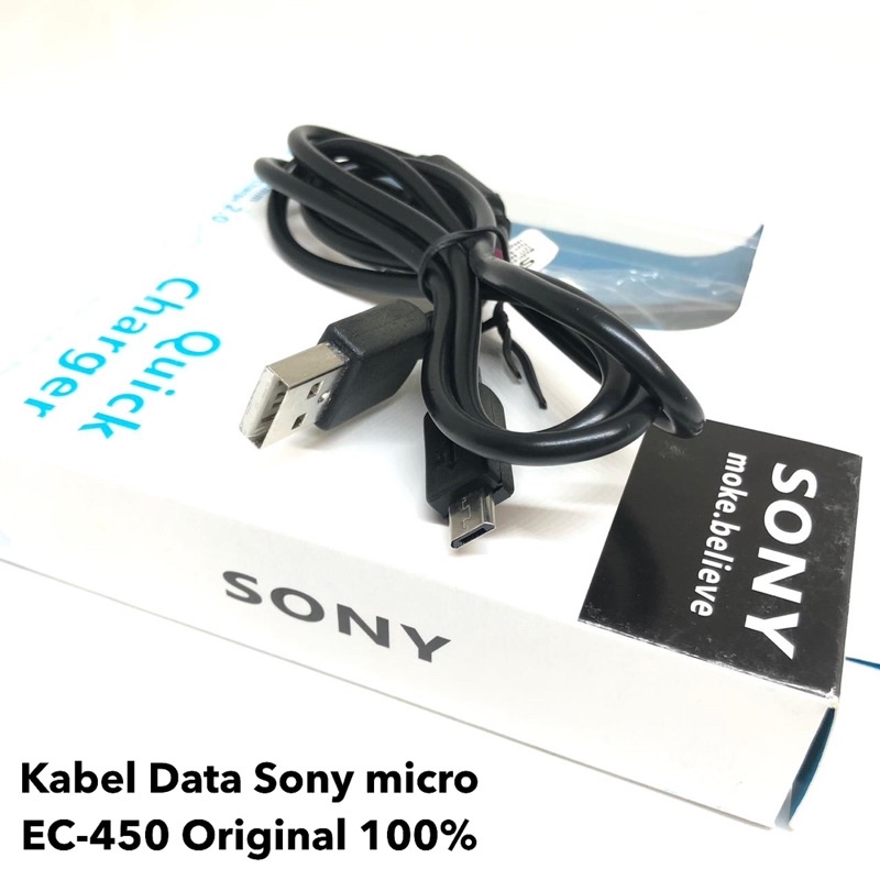 sale cuci gudang Kabel Cable Data Sony EC450 EC-450 Original 100% Micro usb soni experia 2.1A