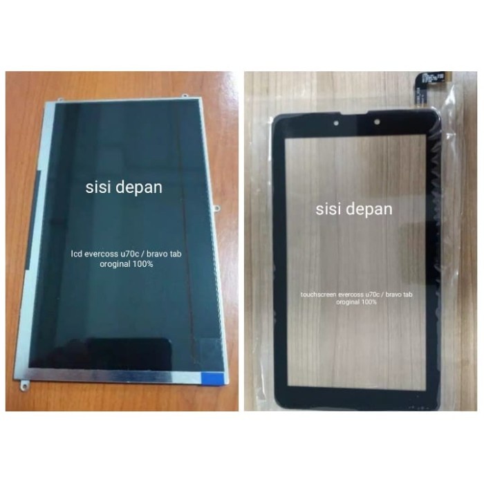 EVERCOSS U70C lcd touchscreen evercoss u70c plus evercoss bravo tab or