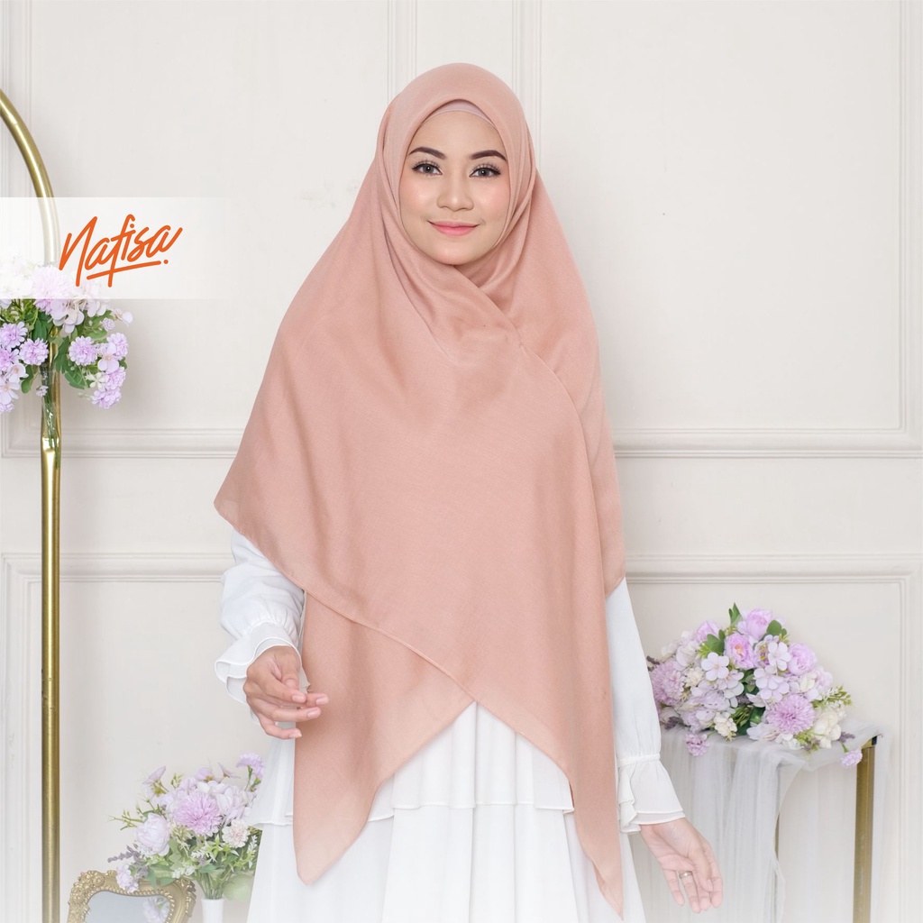 PROMO | Scarf ALLURA size M L XL | HIjab Segiempat Voal | Kerudung Katun Jahit Tepi Segi Empat Sekolah