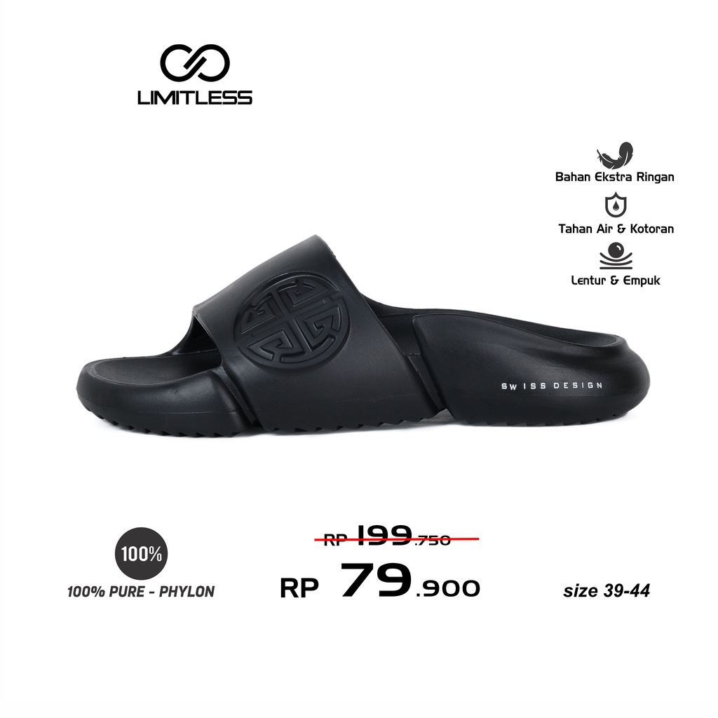 Sandal selop Pria Import Sendal Laki laki Fashion Sport Bahan Phylon Terbaru Trendy Sandal Slide Cowok Kekinian Empuk Lentur