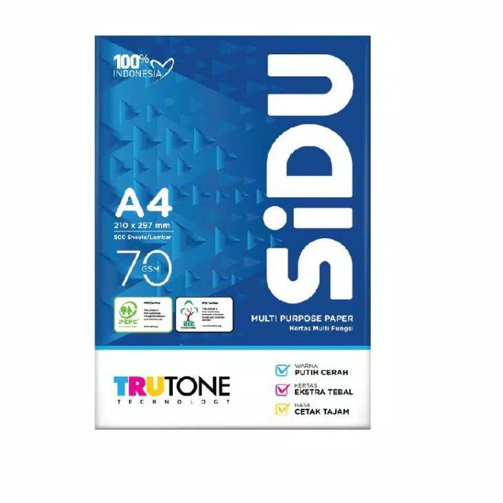 

Ready Hari Ini (200 LEMBAR) KERTAS HVS SIDU A4 70 GSM