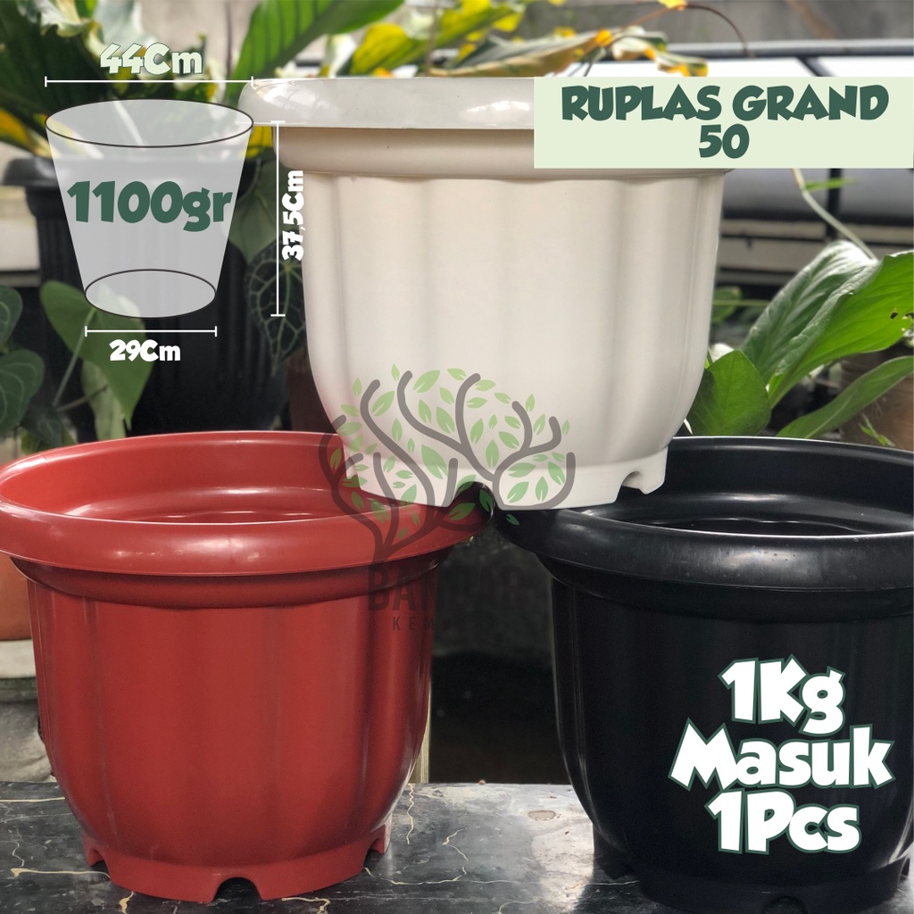 Pot Besar 50cm Ruplas Grand 50 Pot Besar Tanaman Hias