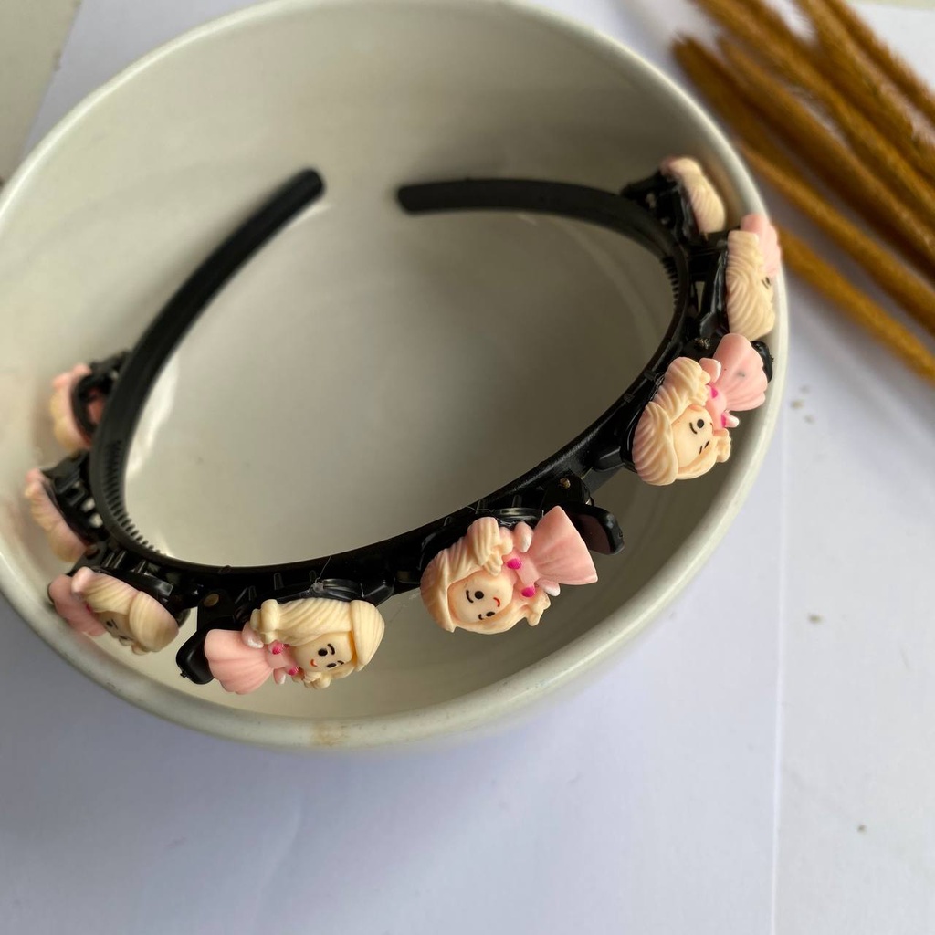 BANDO KOREA 2IN1 JEPIT  BANDANA KOREA BUNGA DAN CLAY