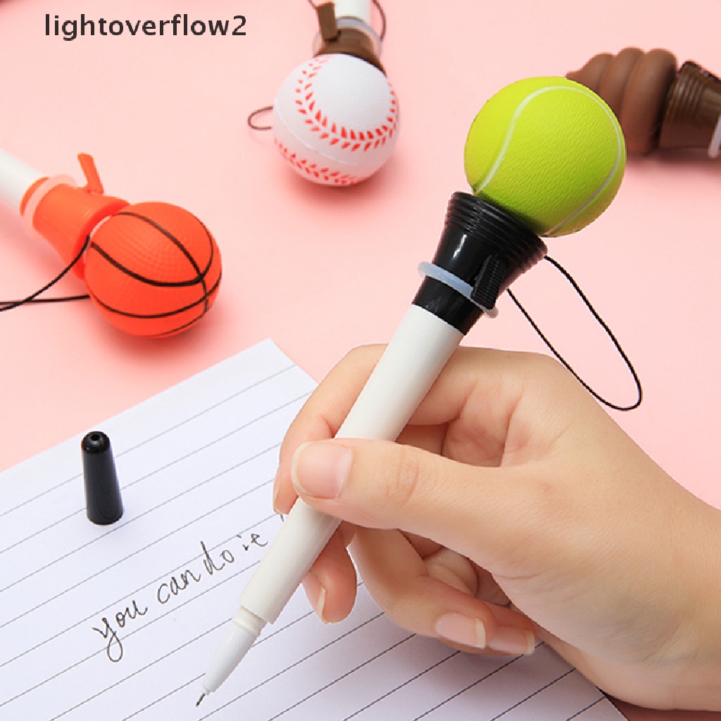 (lightoverflow2) Suptoys Deion Bounce Pen Tinta Hitam 0.5mm Untuk Sekolah