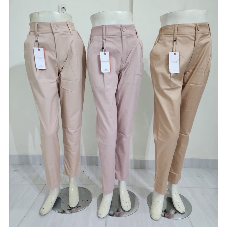 CELANA BEST SELLER|FAUZIRA COTTON TWILL PANTS kancing resleting|fauzira pants
