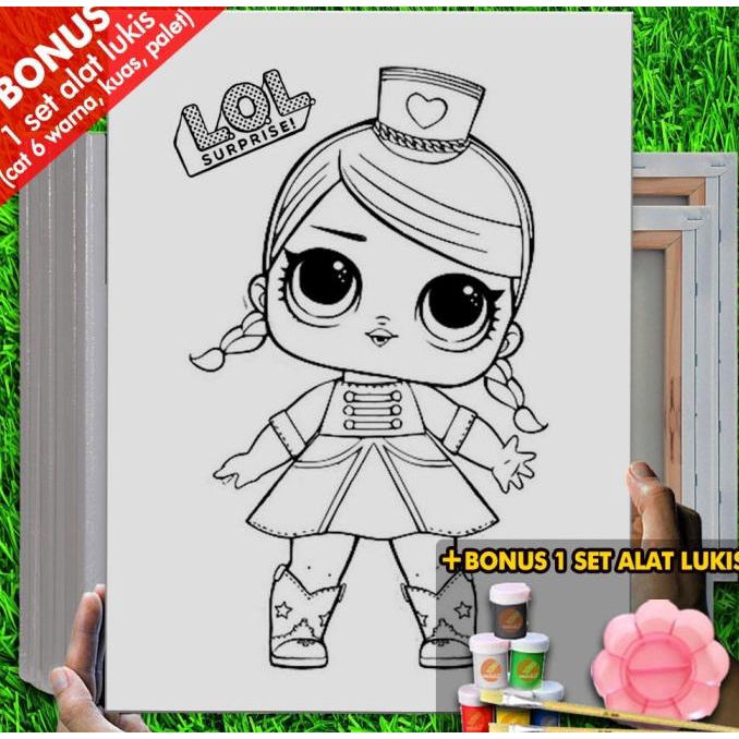 

Kanvas Lukis Anak LOL Surprise 30x40 cm Bonus 1 Set Alat Lukis MEL1048