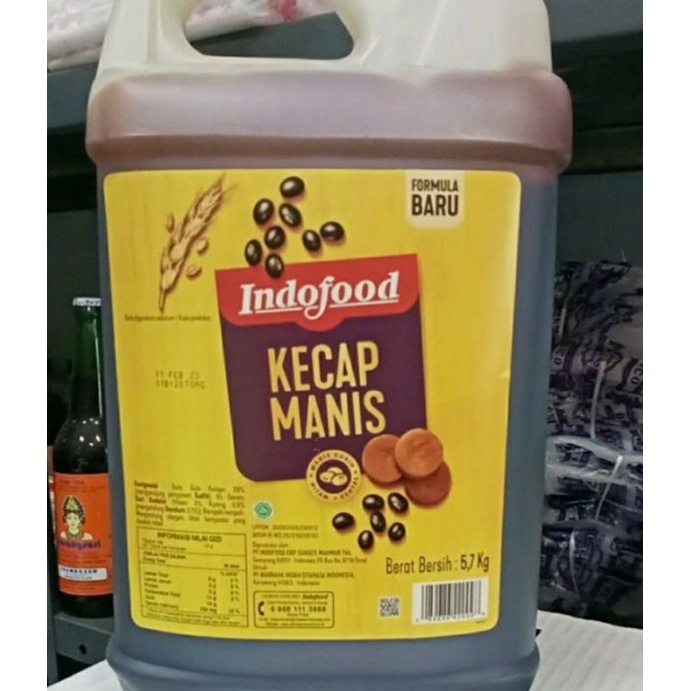 

Kecap Manis Indofood Jerigen 5.7kg Grosir GOJEK