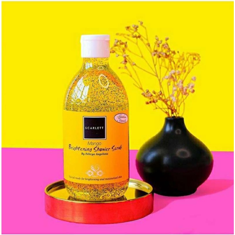 Scarlett Whitening Shower Scrub Mango 300ml Rumah Cantik 354 Body Soap Sabun Cair Perawatan Kulit Tubuh