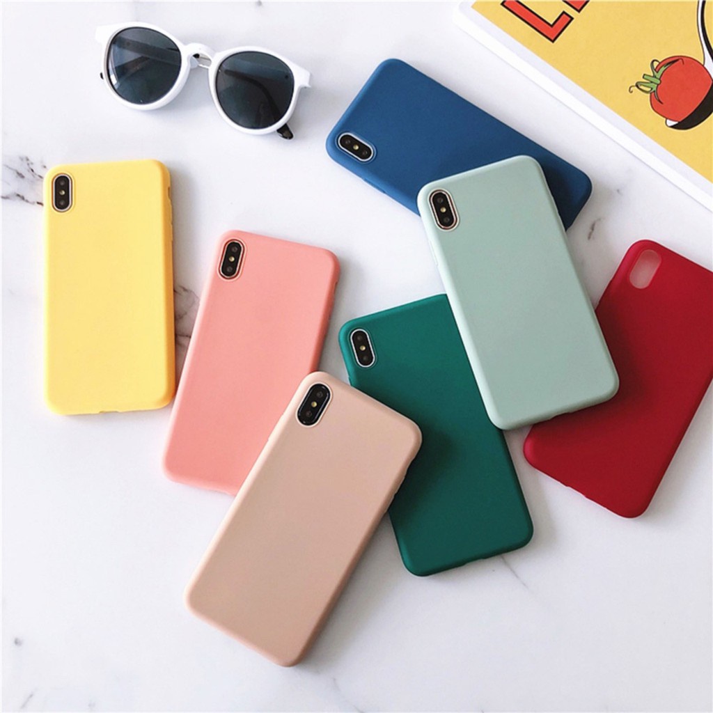 CANDY Pastel basic case oppo f9 a5s a7 a12 c2 a1k a3s a5 a9 2020 f11