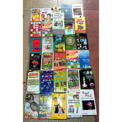 OBRAL BUKU HUMOR / KOMIK SAINS / NOVEL ANAK ANAK / PANTUN LUCU / TEBAK-TEBAKAN LUCU / SMS LUCU / SMS