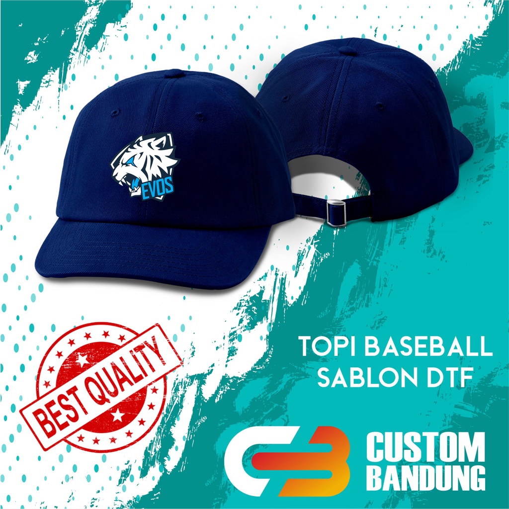 Topi Baseball EVOS ESPORT Pria Wanita Topi Cap Bisa Tulis Nama Bisa COD Original High Premium Quality