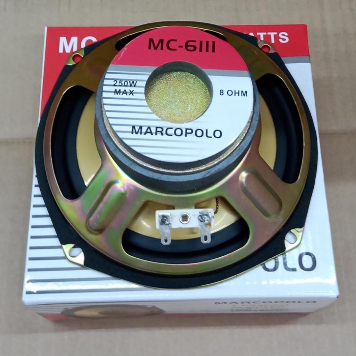 SPEAKER Subwoofer Speaker Marcopolo 6inch MC 6111, 250W Double Magnet, BASS berkualitas karaoke usb 