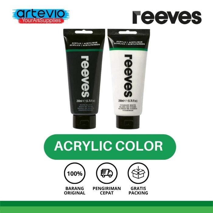 

Bergaransi Cat Acrylic / Cat Acrylic Reeves / Reeves Fine Acrylic Paint 200Ml Bergaransi