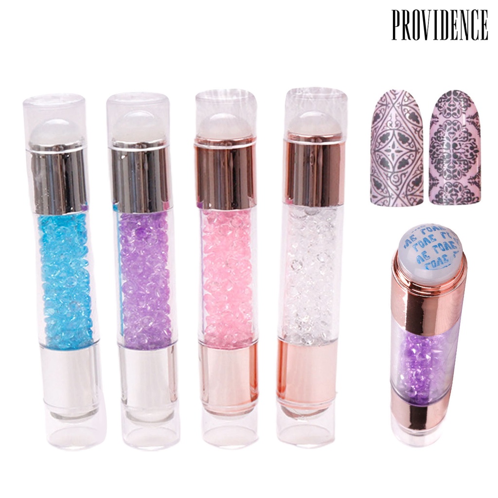 Providence Set Stempel Kuku DIY Transparan Bahan Silikon Untuk Nail Art