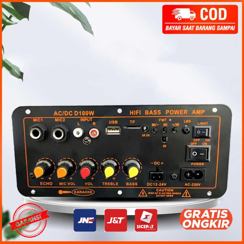 Amplifier Board Audio Bluetooth USB FM Radio TF DIY 100W D100W