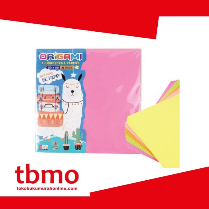 

TBMO ORIGAMI FLUORESCENT ALFA UK.20X20 / KERTAS LIPAT / PRAKARYA