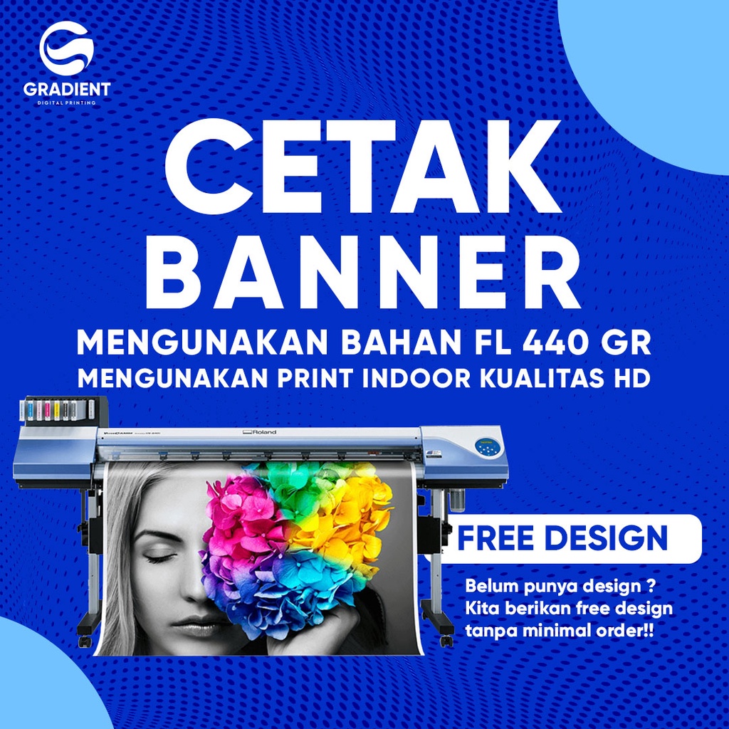 Jual Cetak Banner Spanduk Baliho Tebal Fl440gr Custom Shopee