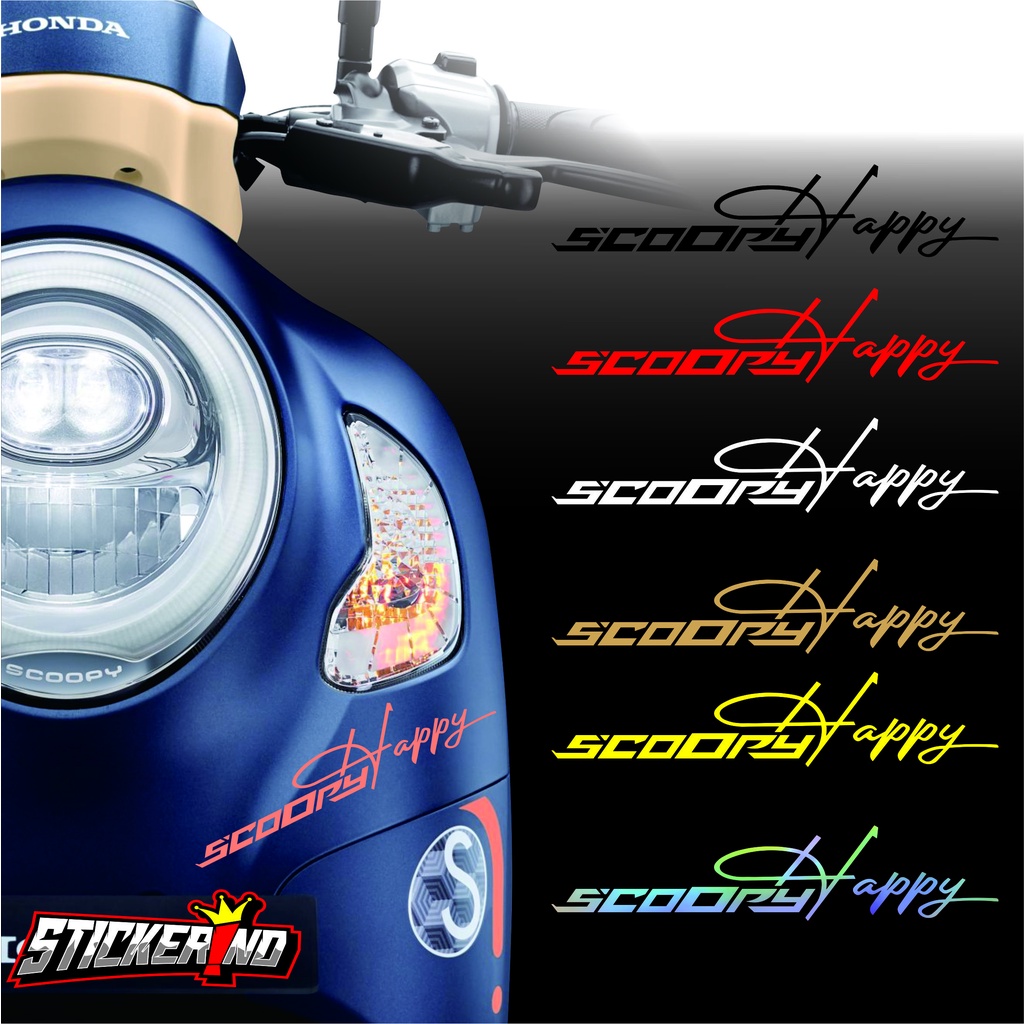 STIKER SCOOPY / STIKER SCOOPY HAPPY CUTTING STIKER SCOOPY