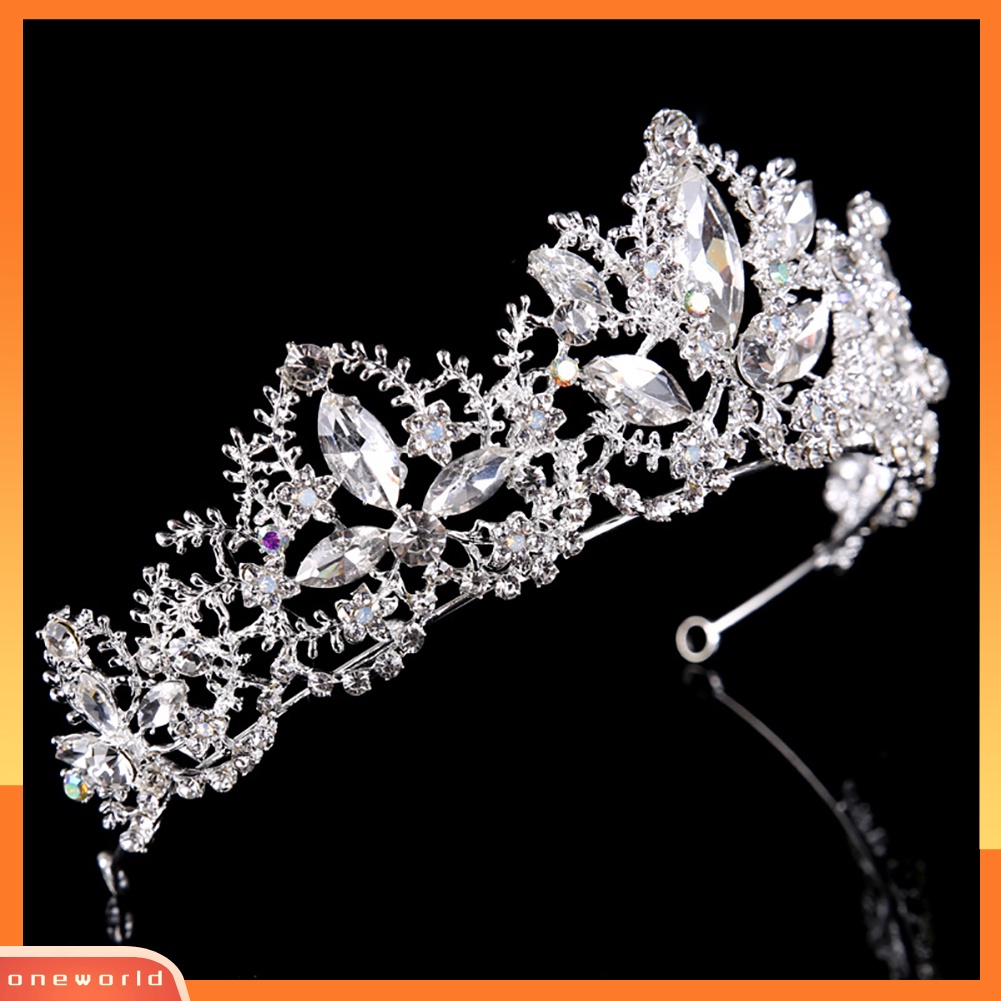 |Onewo Dress Mini Lengan Pendek Untuk Wanita| Mahkotatiara Rambut Wanita Hias Berlian Imitasi Gaya Barok Berkilau Untuk Pernikahanpengantinhadiah