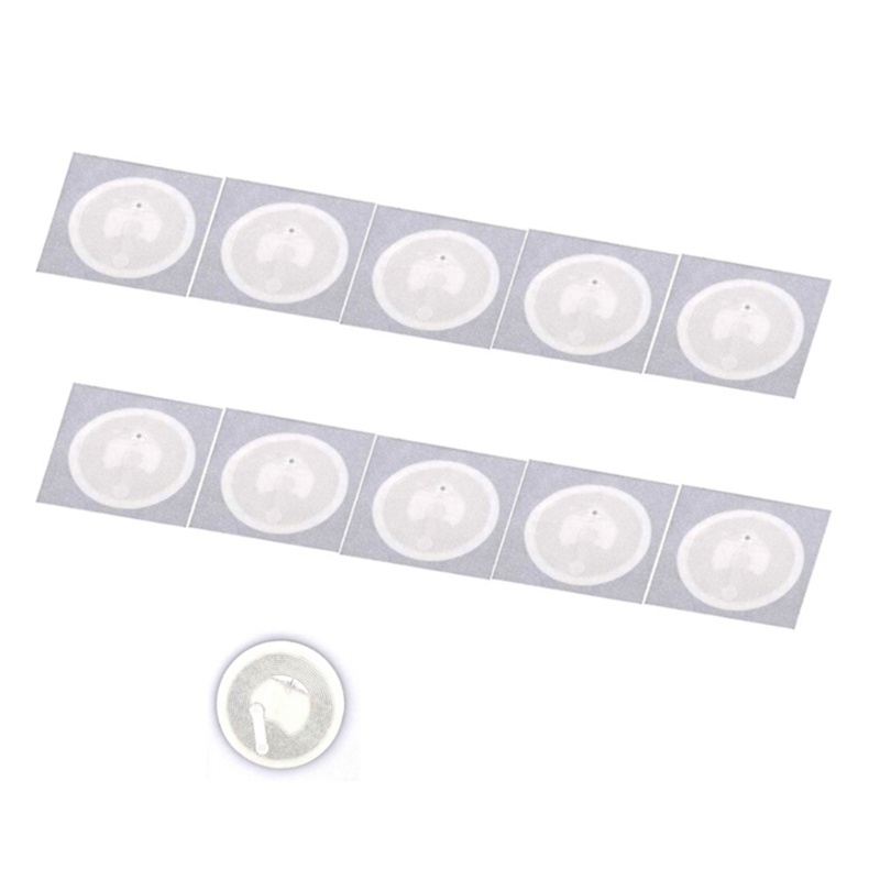 Btsg Telepon NFC 213tag NTAG 213stiker 144bytes ISO14443A 13.56MHz RFID IC Label