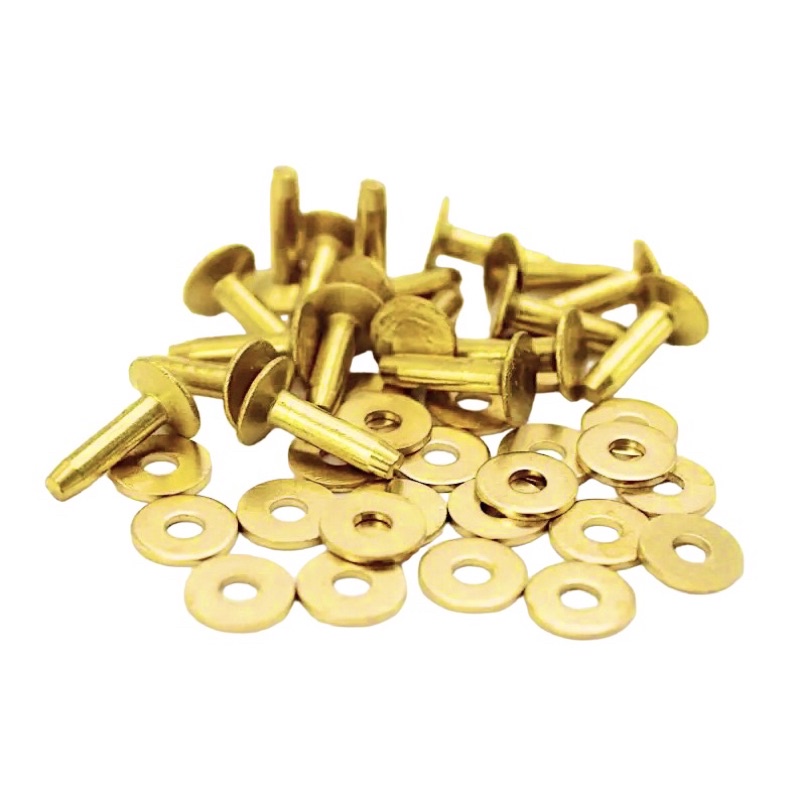 Paku keling anti karat kuningan  / brass rivet & burr