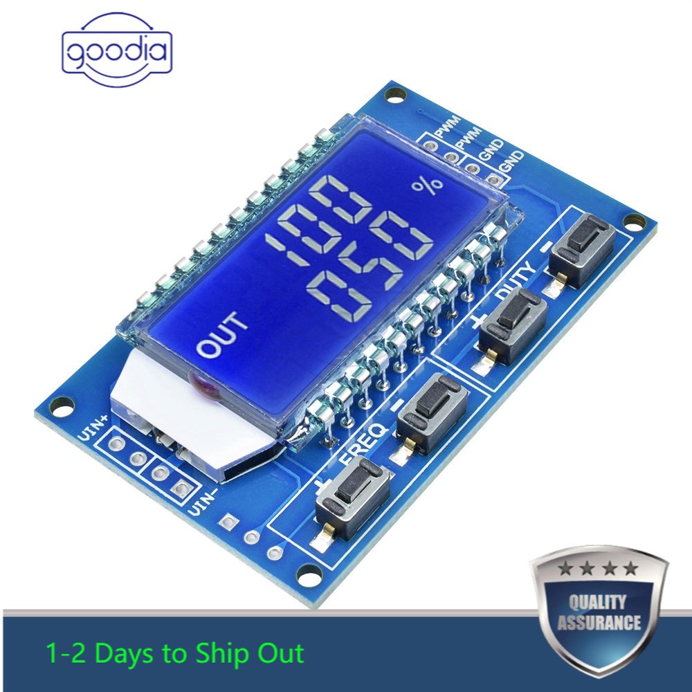 Modul Generator Sinyal Pulse Frequency Duty Adjustable Dengan Display Lcd Pwm