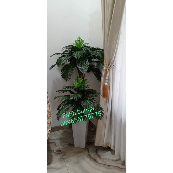 POHON PALEM PLASTIK/POHON KURMA/POHON PLASTIK ARTIFICIAL/BUNGA HIAS