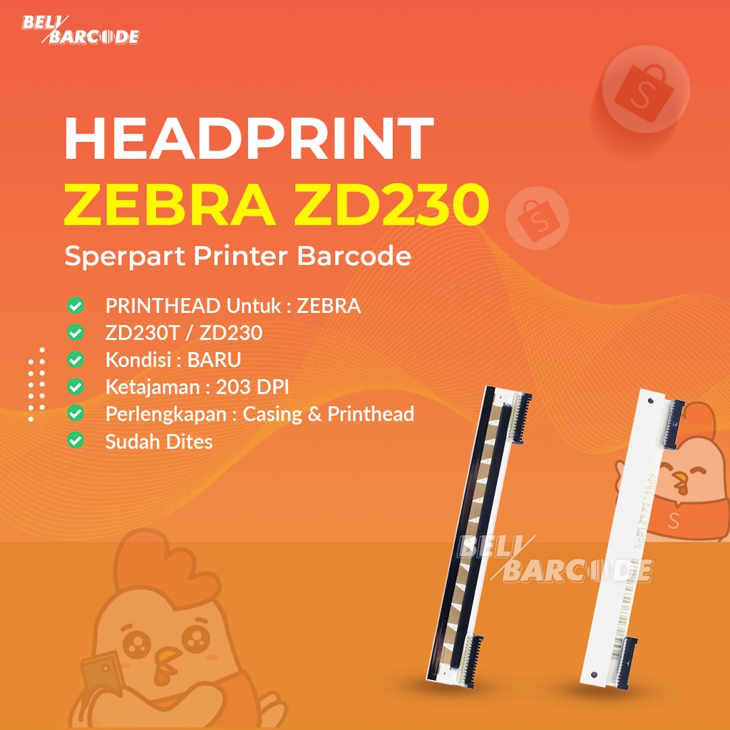 Zebra Sparepart Printer Barcode Headprint ZD 230