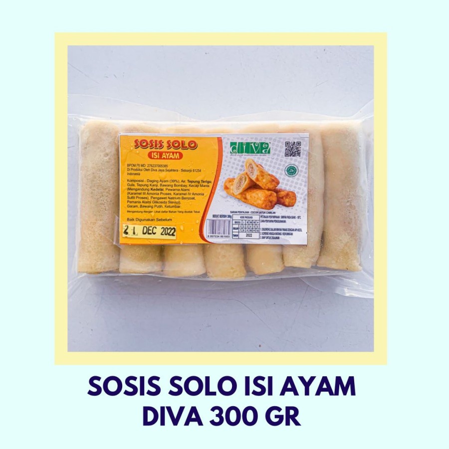 

Sosis Solo Isi Ayam Diva 300gr