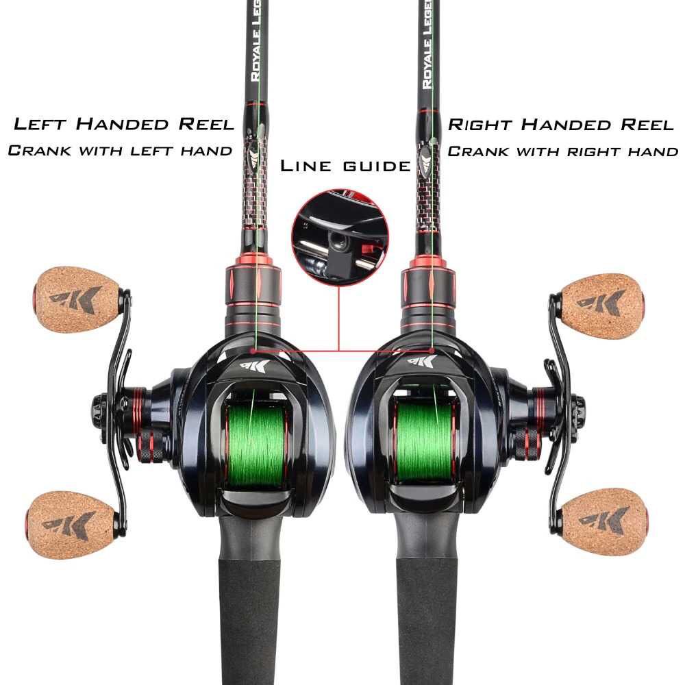 Reelsking Reel Pancing Baitcasting 8Kg Left Hand Reel Pancing Laut 11+1 Ball Bearing 6.3:1