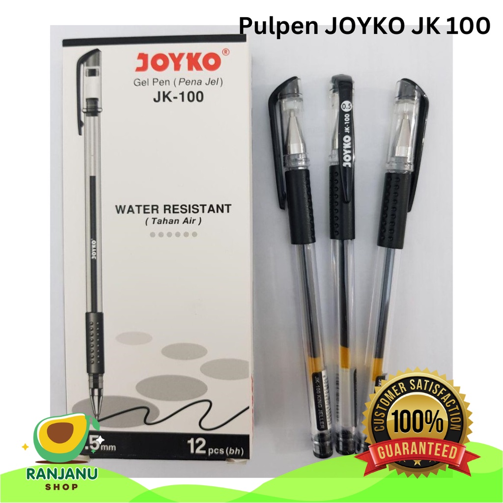 

Pulpen gel joyko Jk 100 ( LUSIN ) / Pen Joyko Gel Jk100 (LUSIN)