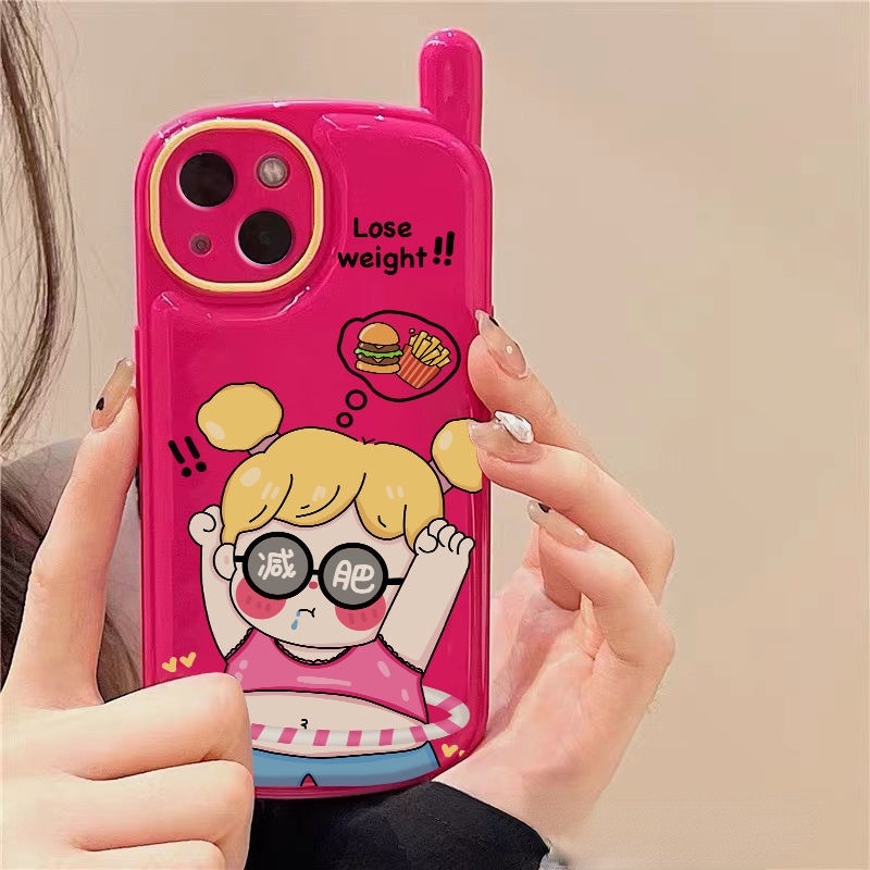 Case Handphone Motif Pink Chubby Girl Untuk IPhone 12 13 11 Pro Max X Xs Max Xr ddrfgt