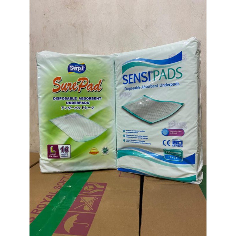 Sensi Surepads Underpads isi 10 / Underpad Sensi / Underpads
