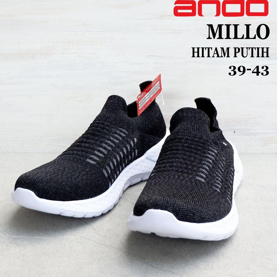 [KH.18Oc22ž] Sepatu Pria Ando - MILLO & MARTINEZ - size 39-43 - sepatu rajut pria - sepatu sneakers 