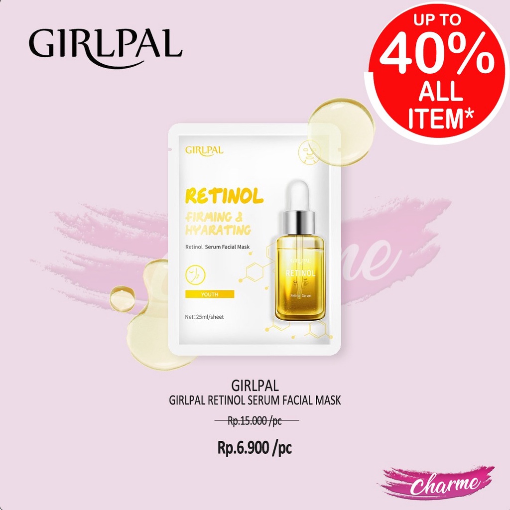 (READY &amp; ORI) GIRLPAL RETINOL SERUM FACIAL MASK