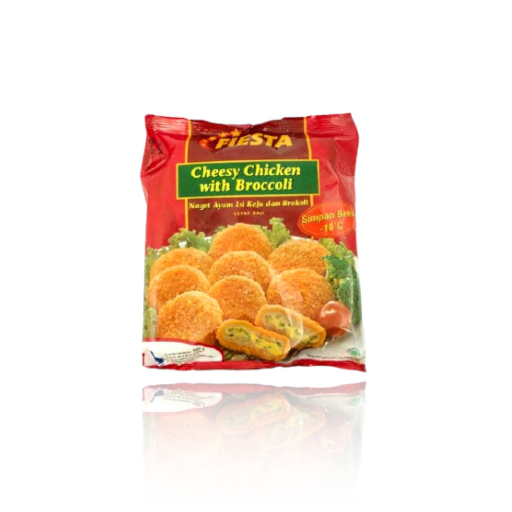 Fiesta Cheesy Chicken with Broccoli 500gr - Nugget Brokoli