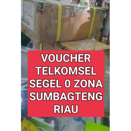 VOUCHER TELKOMSEL SEGEL 0 ZONA SUMBAGTENG RIAU DLL