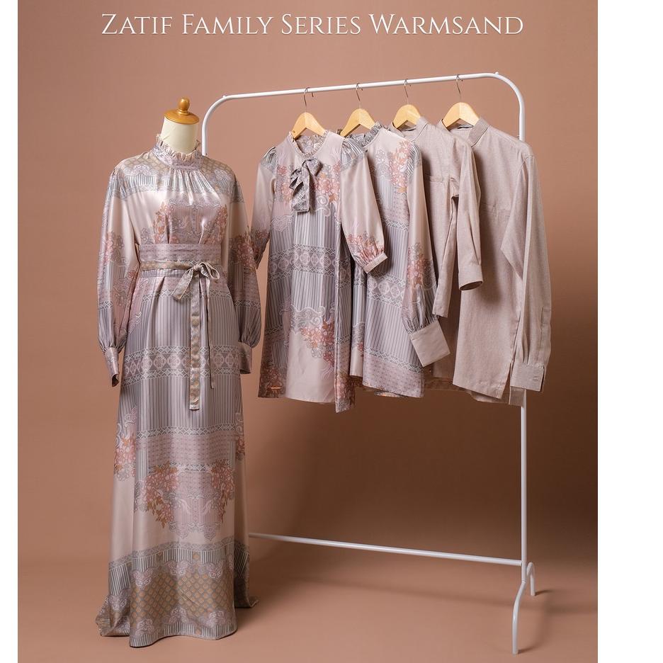 Rekomendasi Mayoutfit Zatif Family Set Warmsand | Sarimbit Lebaran Gamis Koko