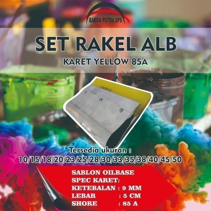 

_^_^_^] SET RAKEL ALB KARET PAPAK YELLOW 85A 45CM