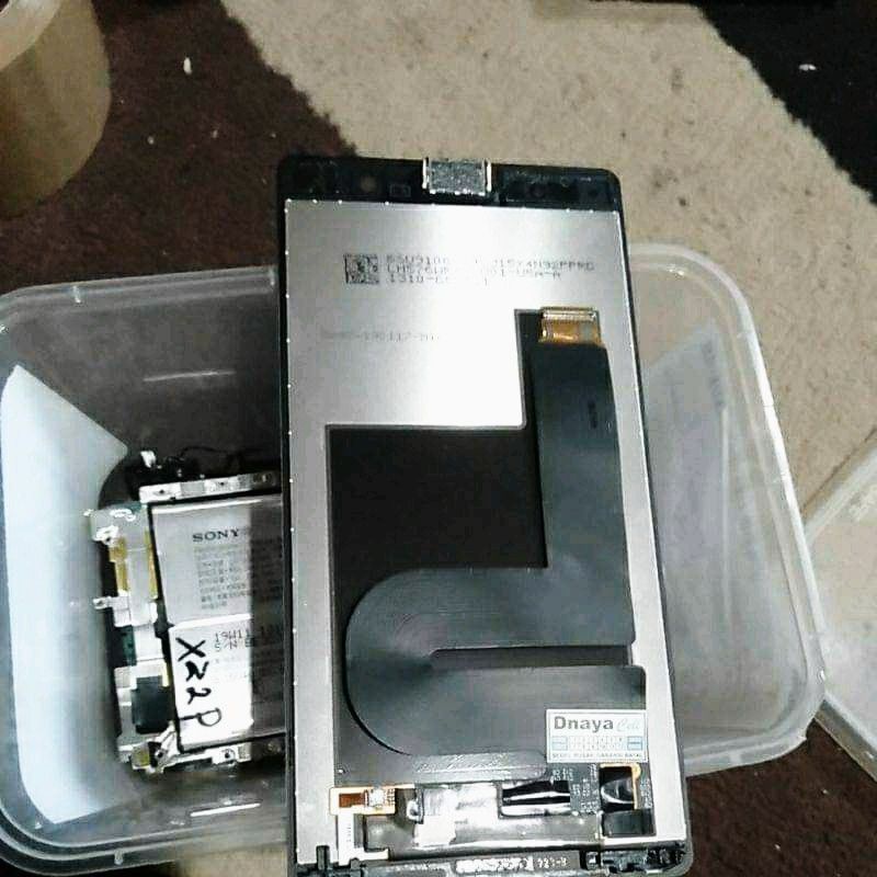 lcd sony xz2 premium original copotan warna hitam