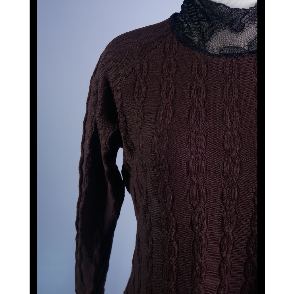 Sweater Rajut Coklat (A3.16) Image 2