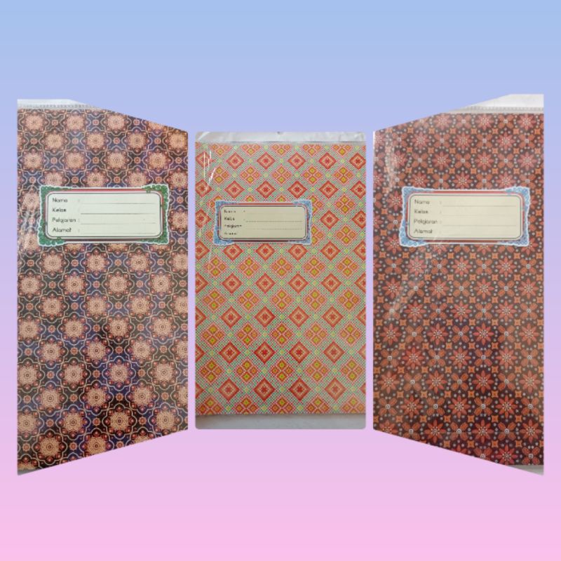 

sampul buku tulis boxy | sampul tebal | sampul motif batik | isi 10 lembar