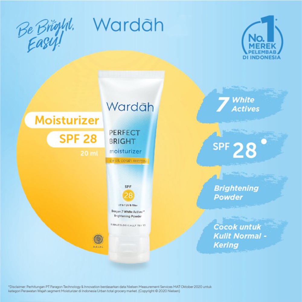 ❤ BELIA ❤ WARDAH Perfect Bright Series | Creamy Foam Moisturizer Tone Up Peel Off Powder Micellar BB | Bright Night Glow Moisturizer